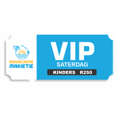 VIP Saterdag - Kinder Kaartjie